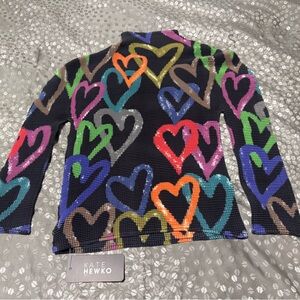 Kate Hewko Multicolor Heart Sweater